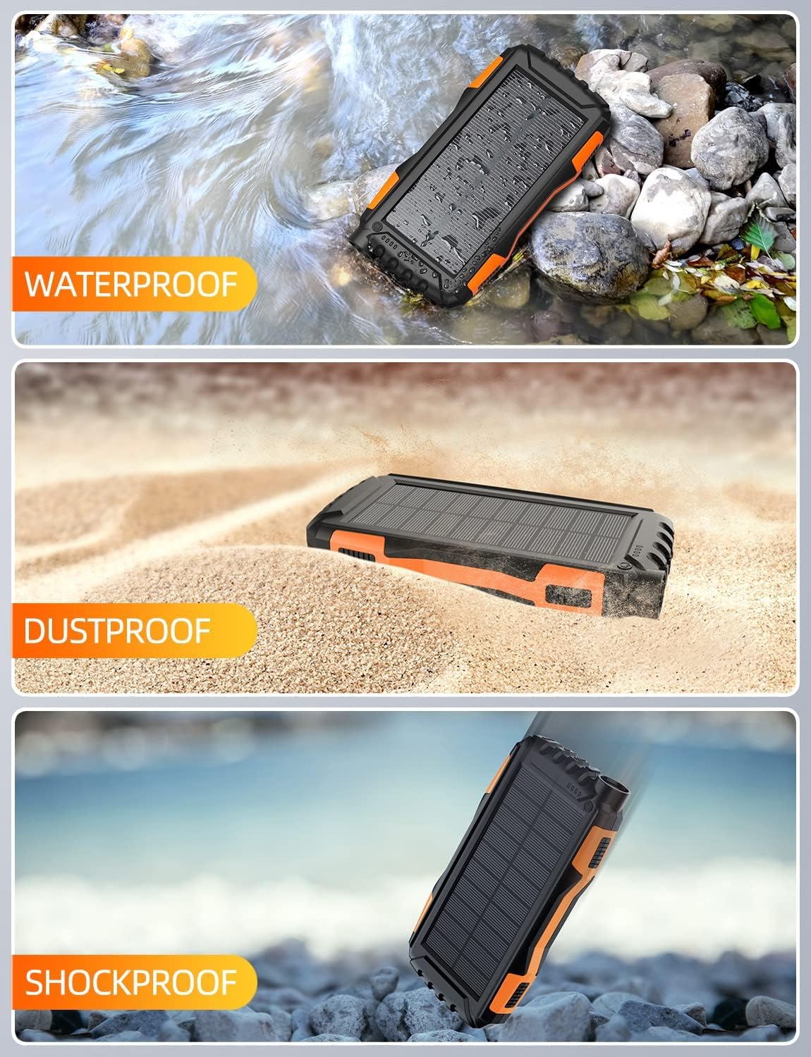 Solar Power Bank 42800mAh