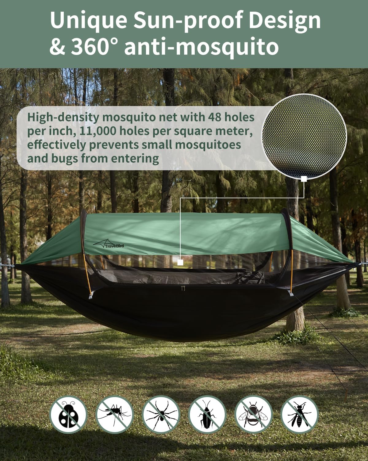2-Person Camping Hammock Tent