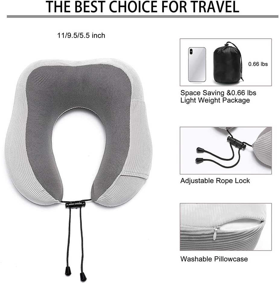 Memory Foam Travel Neck Pillow