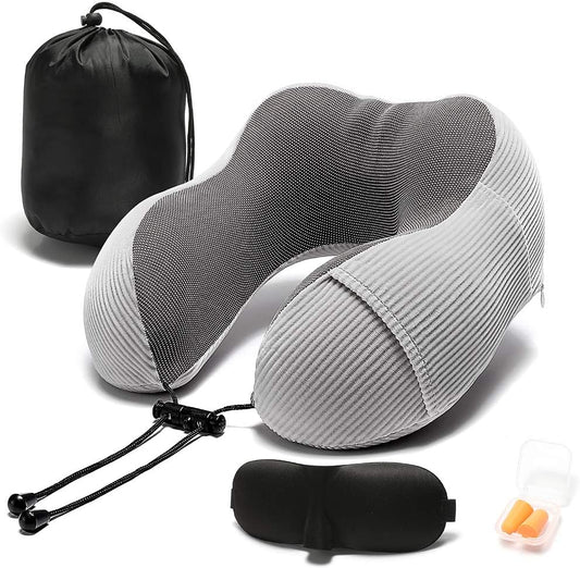Memory Foam Travel Neck Pillow